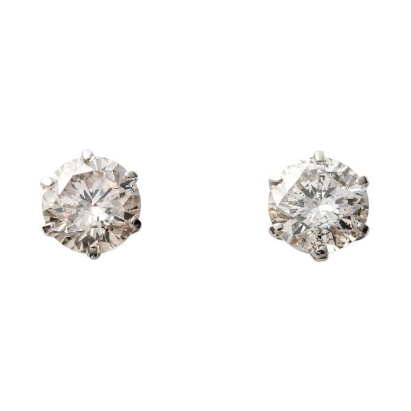 PT天然ダイヤモンドピアス 計0.5ct 鑑別カード付き　ホワイト ダイヤモンド ピアス 0.5カラット 0.5ct プラチナ DTISK05U UGL鑑別