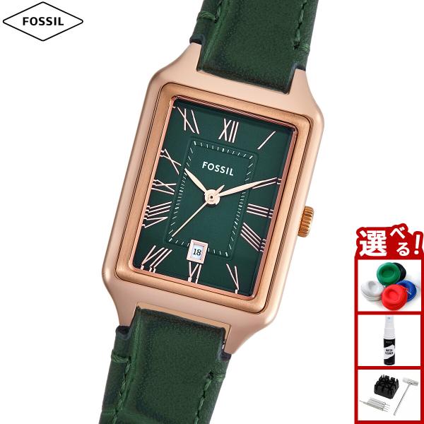 FOSSIL（フォッシル） 腕時計 レディース RAQUEL 三針デイト グリーン