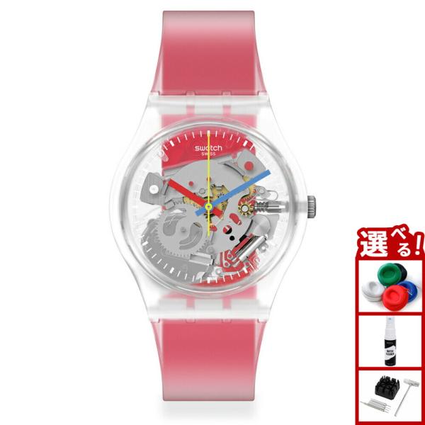 ジェント swatch スウォッチ 腕時計 メンズ レディース クリア