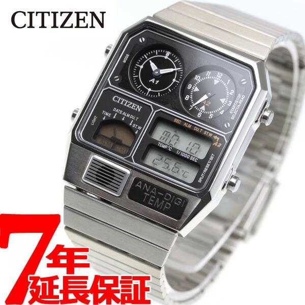 RECORD LABEL シチズン アナデジテンプ 復刻 腕時計 JG2101-78E RECORD LABEL シチズン アナデジテンプ 復刻 腕時計 JG2101-78E