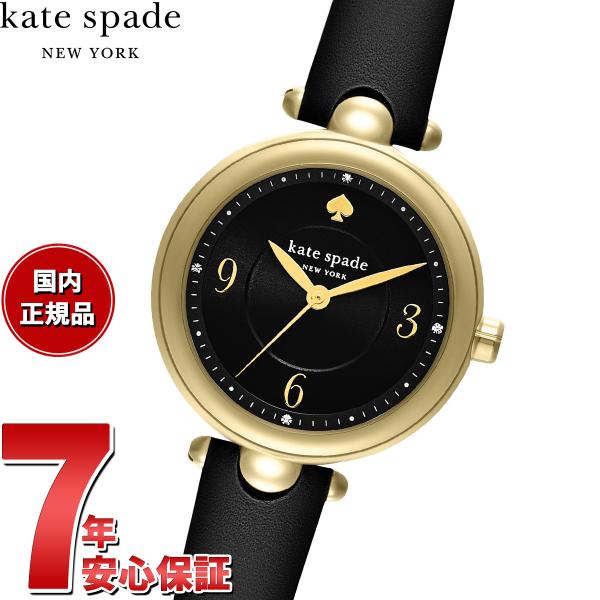 kate spade レディース腕時計 黒花柄 kate spade NEW YORK （ノベルティー付き）ケイトスペード