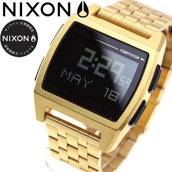人気商品の NIXON BASE ニクソン ベース ゴールド腕時計デジタル kids-nurie.com