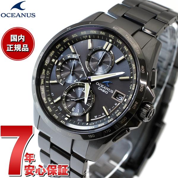 OCEANUS ノベルティー付き！オシアナス 電波ソーラー 腕時計 メンズ 