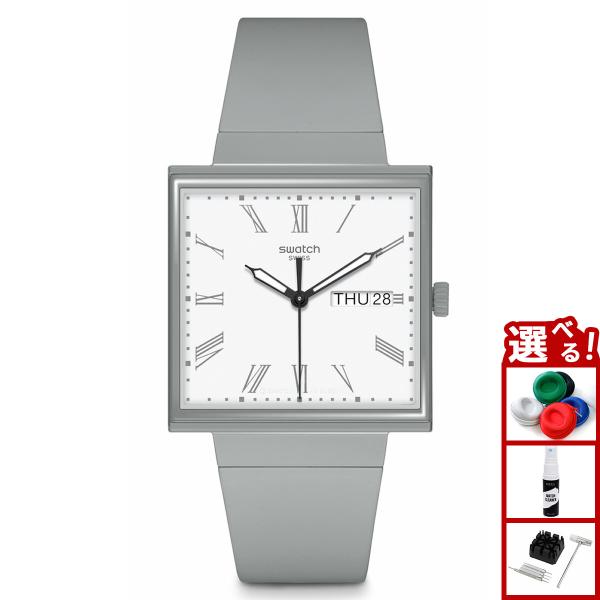 Swatch ホワイト腕時計 Swatch swatch スウォッチ WHAT IFGRAY? 腕時計 SO34M700