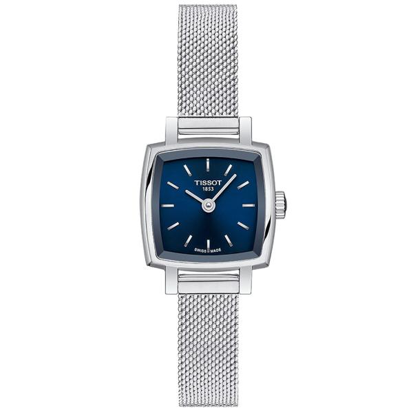 【電池交換済】TISSOT ティソ 腕時計 L840K スクエア調 ネイビー ラブリー （6/1から値上）ティソ TISSOT 腕時計 レディース スクエア