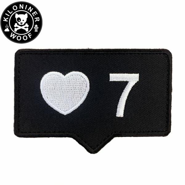 キロナイナー カスタマイズ用パッチ Heart-7 Patch ワッペン