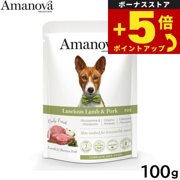 倍々+5倍！最大ポイント26倍！本日限定！アマノバ ドッグフード パウチ