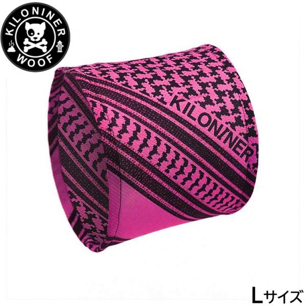 KILONINER キロナイナー ドッグウェア クーリングシュマグ L Pink/Black 犬 スカーフ バンダナ ペットウェア