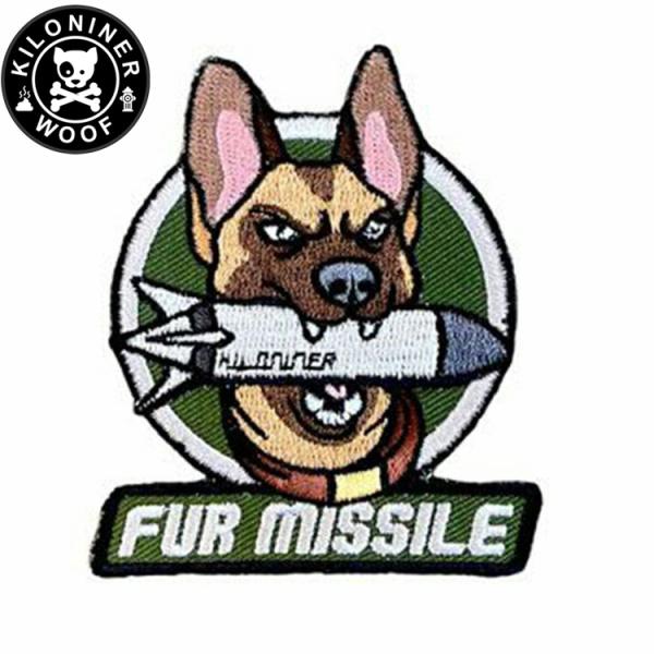 キロナイナー カスタマイズ用パッチ FUR MISSILE Patch Green ワッペン