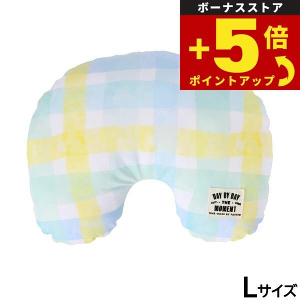 倍々+5倍！最大ポイント26倍！本日限定！Solgra チェック クールピロー L ブルー 冷え冷え ひんやり