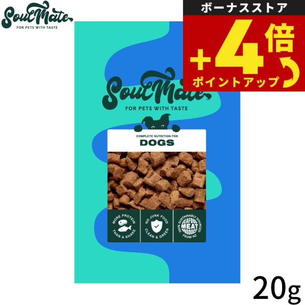 ソウルメイト DOG フリーズドライフード ドッグフード レッドミート 20g ヒューマングレード