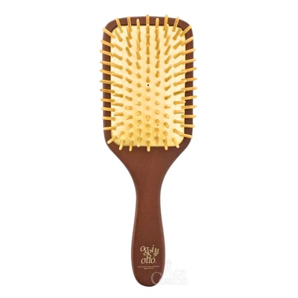 『oggi otto』oggiはイタリア語で今日、ottoは数字の8を表しています。今日をどう過ごすかで未来は大きく変えていける。そんなロハスな願いがこもったoggi otto。【ラスターウッドオイルブラシ ワイド】ウッドピンにハーブオイル...