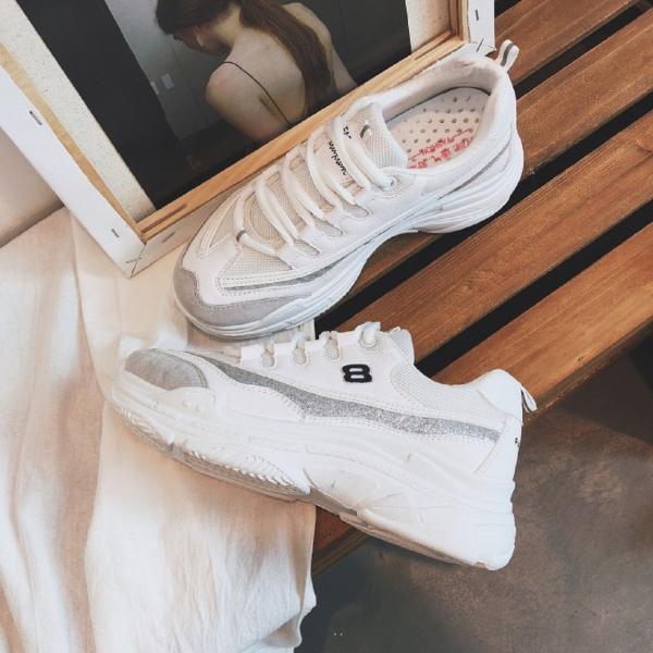 ダッドスニーカー レディース 厚底 スニーカー シューズ おしゃれ 靴 白 黒 韓国 ファッション 23 24 5cm Dejapan Bid And Buy Japan With 0 Commission