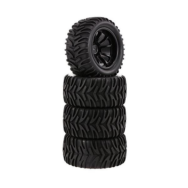 hpi racing サベージ オフロードタイヤ 5スポークホイール Goolsky 4本 1/10オフロード タイヤ ダブル Vトレッド パターン