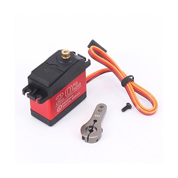 他サイト： ゾースカイ DS3218 20kg高トルク フルメタルデジタルステアリングサーボ 防水サーボ バハのラジコン対応 180°の商品画像