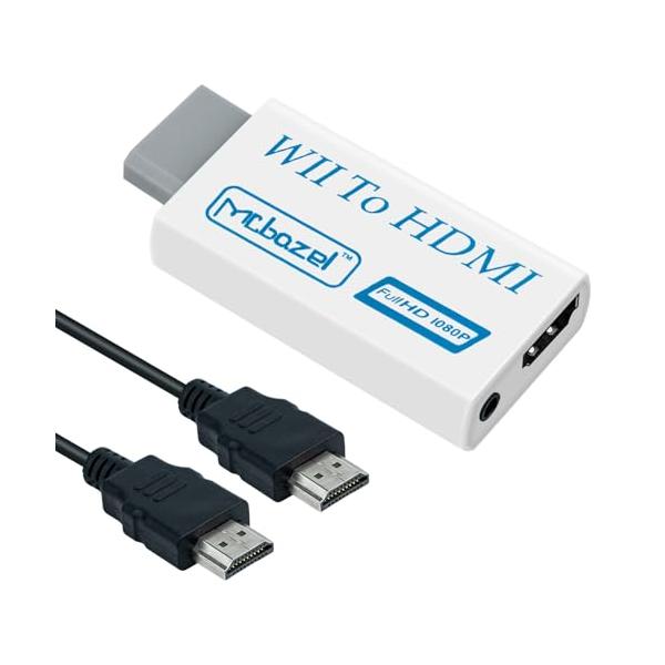 他サイト： Mcbazel Wii to HDMI コンバーター 1080Pフル HD対応 3.5mmオーディオ出力ポート1.5M HDMIケーブル付属 Wの商品画像