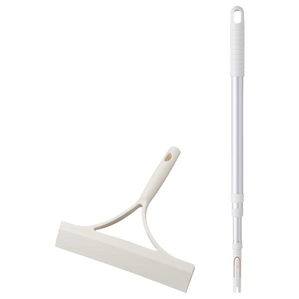 他サイト： 山崎産業 水切り スクイジー ワイパー Satto 伸縮ハンドル セット 192540の商品画像