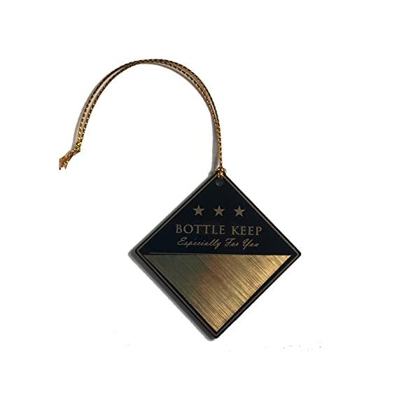 ★オーダー名入れ★ ボトルキープ用ネームプレート（紐付き）　12個セット 楽天市場】業務用 ボトルキープ タグ 名札 100枚入り 紙製 紐