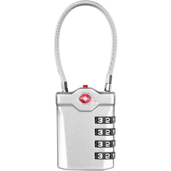 ZHEGE TSAロック ダイヤルロック ダイヤル式 ワイヤーロック