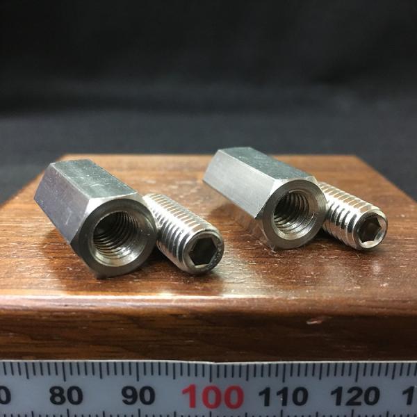 ステンレス 異径 高ナット M8 x UNC5/16-18山 長さ25mm 2個入 ステンレス 異径 高ナット M8 x UNC5/16-18山 長さ25mm 2個入