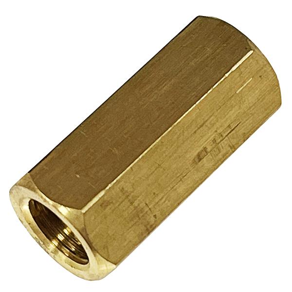真鍮 高ナット M10 - ピッチ1.0mm 長さ30 mm【1個入】
