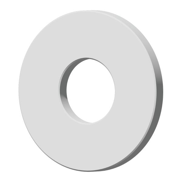 ステンレス 平ワッシャー  M10用 3/8インチ兼用 (内径10.5mm 外径25mm 厚さ2.0mm 2個入)