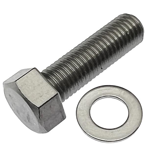 M9 六角 ボルト M9-Ｐ1.25 ｘ 長さ30mm ワッシャー付1本セット ステンレス