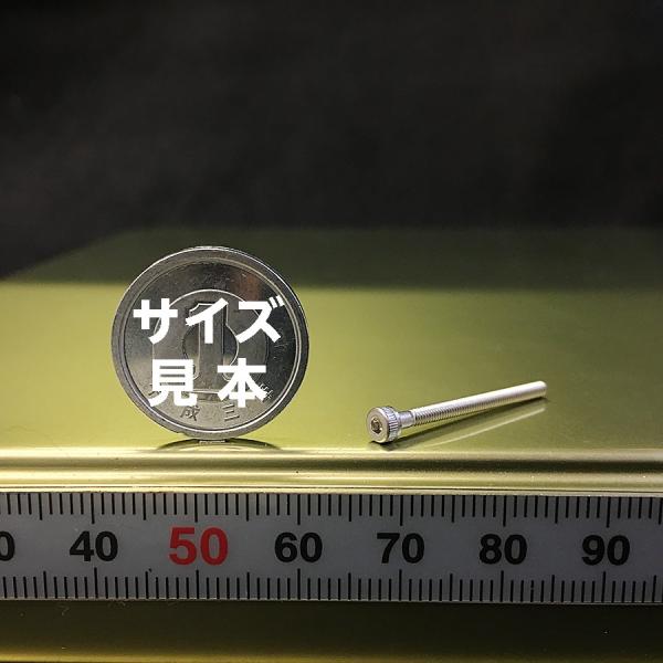 ステンレス 六角穴付 キャップ ボルト M2-0.4 長さ25mm 4個入