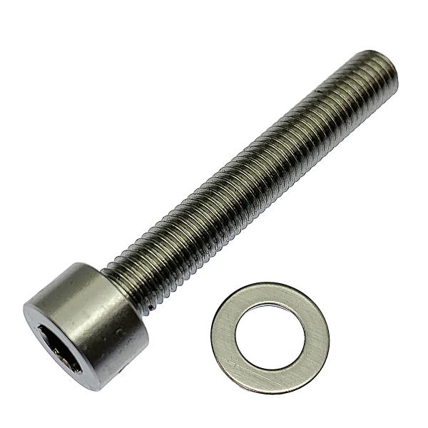 ステンレス 六角穴付 キャップボルト M7-ピッチ1.0 ｘ 長さ45mm ワッシャー(D13)付 1本セット
