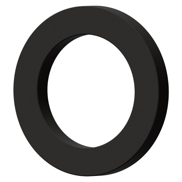 バイク用 M12 防振 防水 黒 ゴム ワッシャー EPDM [4個入] ( 内径 12mm 外径 18mm 厚さ 2.0mm ) 15/32 インチ兼用