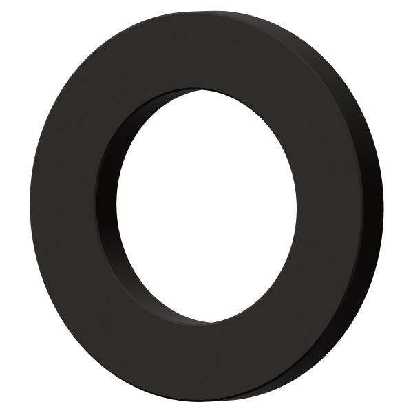 バイク用 M6 防振 防水 黒 ゴム ワッシャー EPDM [4個入] ( 内径 6mm 外径 10mm 厚さ 1.0mm )