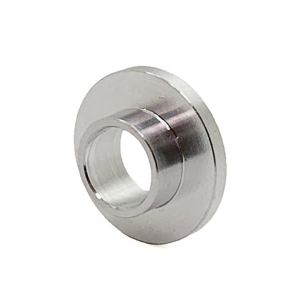 フランジ付 スペーサー アルミ 内径8mm 外径10mm 高さ6mm フランジ外径17.6mm 1個入 ツバ付き バイク用 カラー すべり軸受
