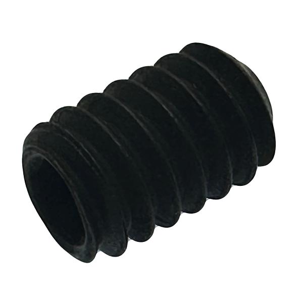 ホーローセット クボミ先 UNC 1/4-20山 × 長さ 3/8インチ 2個入 鉄 黒