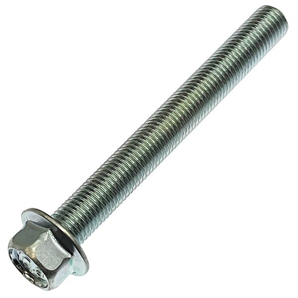 バイク用 鉄 SCM435／三価ホワイト 高強度 フランジ ボルト M10 ピッチ1.25 [細目] 長さ65mm 2本入 強度10.9