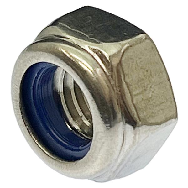 バイク用 ステンレス ゆるみ止め ナイロン ロックナット M8 ピッチ1.25mm(並目) 二面幅13mm 高さ8mm(薄型) 2個入