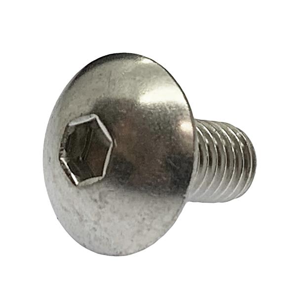 ステンレス 六角穴付 トラスキャップ ボルト M5 x 長さ10mm 2本入