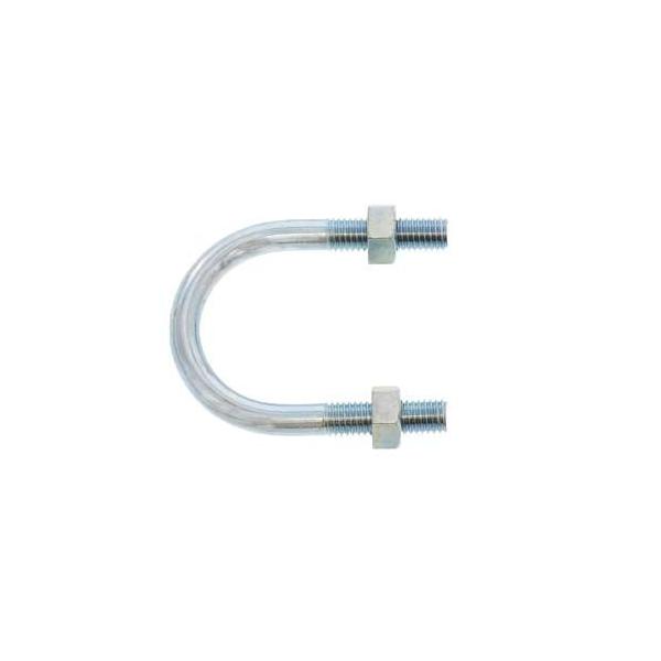 Ｕボルト（鋼管用（ナット付　 10X80A　鉄　ユニクロ　【1本入】