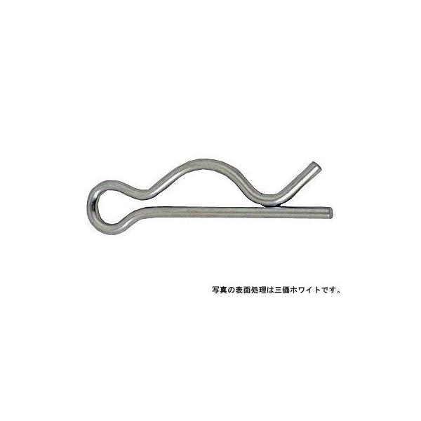 スナップピン（平和発條製 鉄 三価ホワイト M14 【パック商品 25本入