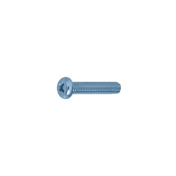 鉄 (+)ナベ小ねじ(全ねじ) M2x6 ユニクロ 【100個入】