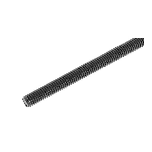 メーター寸切（電着塗装（黒【1個】テツズンギリ  W3/8X1000 標準(または鉄)/生地(または標準)