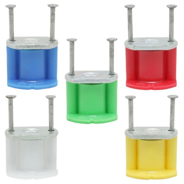 適合型枠：木製合板用途：軽天用タイプ：釘付■特　長●釘の先端が出ていないので安全です。●墨出し位置に正確に打込めます。●通常の釘打ちの要領で施工できます。●釘の頭で金具を押さえて固定しますので、施工時に金具が抜ける心配はありません。●型枠解...