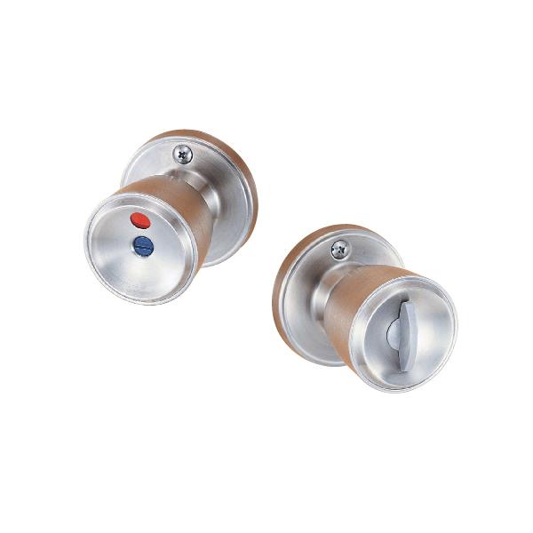 ■仕様機能：表示錠(II型)　トイレ用(ツマミカギ)（非常解錠機構付）対応扉厚：26mm〜42mm主な材質：ノブ・座：ステンレス仕上（カラー）：ステンレスヘアライン■バックセット対応35 :×50 :※55 :※60N:◎60L:×65T:...