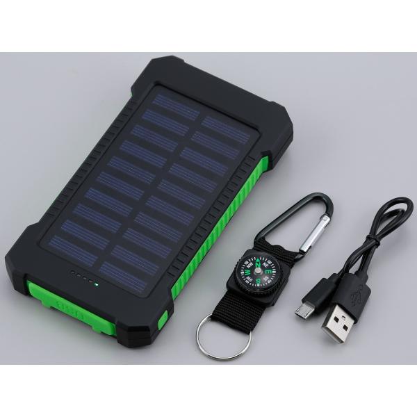 ※ 【追跡メール便】ポスト投函になります。・LEDライト（通常/フラッシュ 2種）付。・カラビナフック、方位磁石付き。・USB2口付■商品仕様商品サイズ：75×140×24mm商品重量：215g※サイズ・重量は、製作条件等により多少の誤差が...