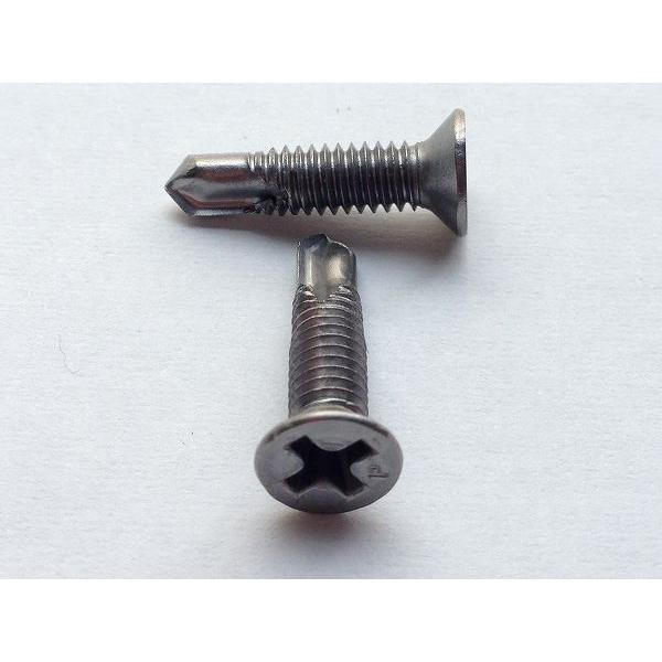 ドリルビス ステンレス D=7 特皿 ピアスビス 細目 M4x19mm 小箱 (1000