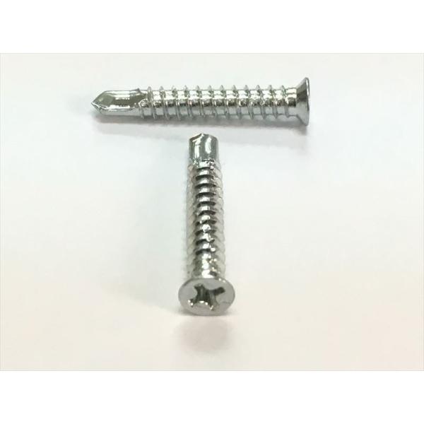 鉄 メッキ品 ドリルビス D=6 特皿 ピアスビス M4x16mm 小箱 (1000本