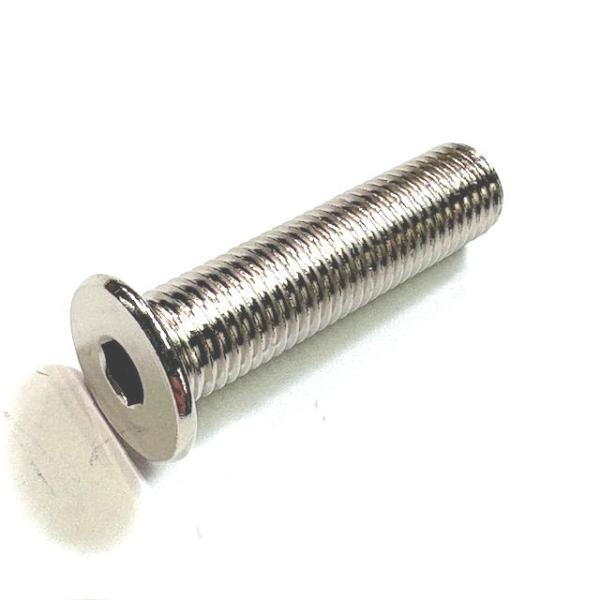 M10(P=1.25)X40L特注ニッケルメッキ 極薄ローヘッドキャップボルト (L