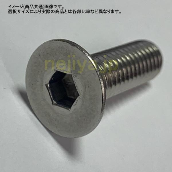 M10(P=1.25)X15L(全長)　ステン皿キャップボルト