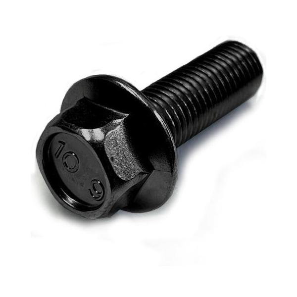 M8(P=1.25) X50L 黒メッキ10.9フランジボルト(2種)平径12/フランジ径17.5強度区分10.9の高強度フランジボルト。（高層ビル建築などに使われるボルト並の強度です）フランジボルト2種、セレート(座面のギザギザ)無し材質...