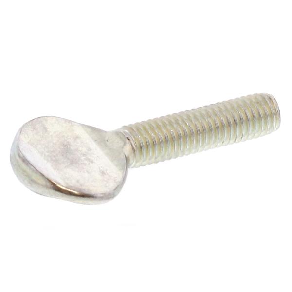 鉄/シルバーメッキ うちわボルト M5 (太さ=5mm)×長さ=10mm　【 バラ売り ： 6本入り 】