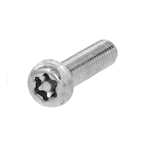 鉄/クロームメッキ (ピン・トルクス) ナベ小ねじ M3 (太さ=3mm)×長さ=6mm　【 バラ売り ： 5本入り 】